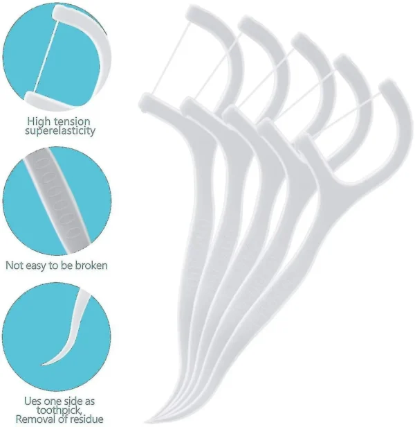 Dental Floss - 180 Pieces Dental Floss Dental Floss Sticks Dental Floss Holder