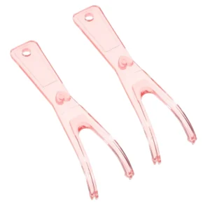 2pcs Dental Floss Holder Replacement Floss Holders Plastic Floss Handles for Teeth Cleaning