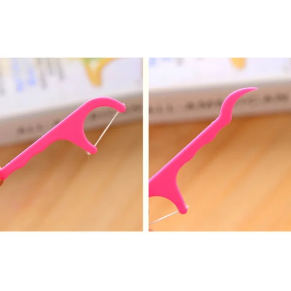 25Pcs Superfine Flat Line Floss Toothpick Interdental Brush Wire Rod Teeth Dental Care Stick - Image 2
