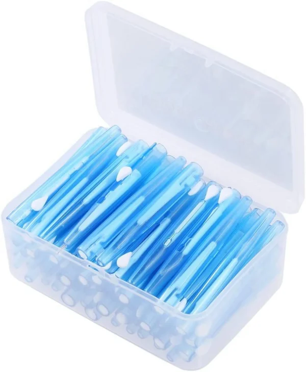 Interdental Slim Brush  60Pcs Dental Floss Picks Refill Inter-Dental Brush Teeth Stick Toothpick Flosser for Oral Deep Clean Health Care