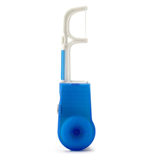 Floss Pick Holder Brush Stick Toothpick Flosser for Oral Deep Oral Health Blue